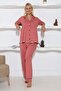 Pregnant Women's Pleated Pajama Set - 3