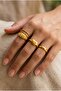 5-Piece Basic Heart Ring Set