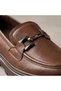 3220 coffee genuine leather loafer shoes - 3