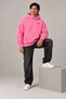 Unisex Women's and Men's Underground Design Text Printed Oversize 3 Thread Hooded Sweatshirt - 4