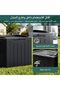 106L Large Capacity Resin Outdoor Storage Box Lockable Deck Box - 6