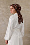 Tile Leopard Pattern Take & Go Soft Scarf Bonnet - 2