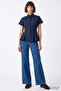 Low Sleeve Pleated Zigzag Stitched Slim Fit Shirt - 4