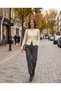Soft Textured Buttoned Knitwear Cardigan That Wraps Around the Body - 2