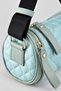 Zely women's printed parachute fabric cylinder shoulder bag - mint green - 2