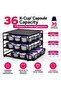 DLC-38732 – 36 K-Cups Capsule Storage Drawer, 3-Tier Coffee Capsule Organizer, Space-Saving Durable Metal Rack – Black - 7