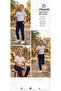 Boys' Dark Blue Denim School Pants with Cargo Pockets and Elastic Waist and Cuffs - 2