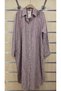 Women's Long Shirt Striped 100% Cotton Button Closure - 2