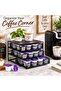 DLC-38732 – 36 K-Cups Capsule Storage Drawer, 3-Tier Coffee Capsule Organizer, Space-Saving Durable Metal Rack – Black - 6