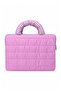 Bow Embroidered Parachute Laptop Bag Lilac - 8
