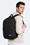 Galek Unisex Black Backpack - 7