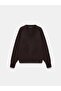 10888 Wool Blend V-Neck Sweater-Dark Brown - 5