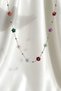 Flora Multicolored Flower Detailed Necklace - 3