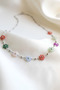 Flora Multicolored Flower Detailed Necklace - 2