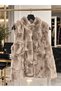 tüylü deri yelek