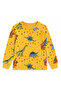 Boy's 100% Cotton Yellow Dinosaur Print Soft Long Sleeve Pajama Set - 3