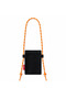 Loop Black Orange Corded Cloth Phone Bag