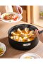 Electric Cookware Korean Style Non Stick Multi Use Deep Barbecue Pan Maker With Glass Lid - 2