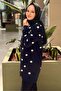 Embossed Mini Floral Embroidered Mercerized Cardigan - 2
