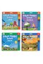 4-Pack Aqua Magic Book Farm, Animals, Vehicles, Seasons, Magic Coloring Books Set of 4