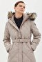Fur Goose down Coat Stone 27003 - 2