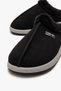 Men's Fur Gondol House Slippers Black - 5