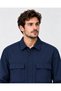 Men's Navy Blue Long Sleeve Elvira Double Pocket Flap Snap Shirt - 3