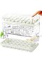 Ice Cube Tray with Lid and Bin, 2 Pack Ice Cube Trays for Freezer, 64 Pcs Ice Cube Mold (White)