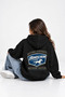 Unisex Women's and Men's Nothing Stronger Design Text Printed Oversize 3 Thread Hooded Sweatshirt - 5