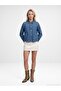 65399 Lyocell Blended Denim Jacket-Blue - 4
