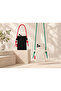 Loop Black Black Corded Cloth Phone Bag - 2