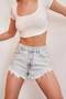 İtsbasic Women's Mini Tassel Denim Shorts - 2