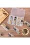 3 Pack Diamond Art Painting Storage Organizer Box, 28 Grids Plastic Bead Container, Clear Rhinestone - 6