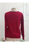    Women's Long Sleeve V-Neck Knitwear Blouse - 6