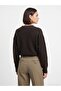 10888 Wool Blend V-Neck Sweater-Dark Brown - 2