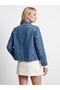 65399 Lyocell Blended Denim Jacket-Blue - 3