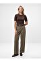 72798 Belted Pleated Trousers-Green - 2