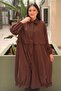Shirt Collar Button Detailed Trench Coat - 3
