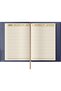 Leather B5 Folder with Notebook, Navy Blue, 804I - 3