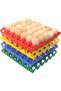 Stackable Plastic 30-Grid Egg Crates，Plastic Egg Tray Egg Box, Reusable Egg Holder Big Egg C