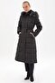 Goose Feather Filled Coat Black 27001 - 4