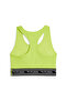 Women Brand Logo Medium Support Training Bra, Lime Green - 2