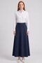 Suede Skirt Dark Blue 72018 - 2