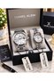 Couple Wristwatch Stylish Exclusive White Dial Stainless Steel Band Suitable for Daily Use Water Resistant up to 30 Meters - 3