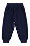 Boy's Honeycomb Fabric Sweatpants |   Jacquard Single Jersey |   School Nursery and Daily Use - Navy Blue - 2