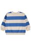 Civil Boys' Thick Striped Basic Sweatshirt |   2 Thread Long Arm |   School Nursery and Daily Use - Blue