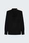 Plunging Neck Blouse - Black - 3