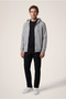 Hooded, Zippered, Pocketed, Regular Fit, Warm Cotton Basic Sweatshirt Cardigan - 3
