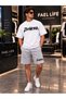 Zenvora Printed Oversize Cotton T-Shirt Shorts Premium Set