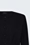 Buttoned Cardigan - Black - 4